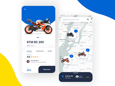 Motorcycle Rental Apps for tiket.com clean mobile apps motorbike motorcycle motorsport rent uiux