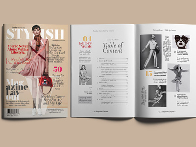 Lifestyle Magazine Layout bifold brochure creative graphic design indesign lifestyle magazine print