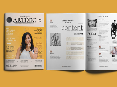 Artdec Magazine Design