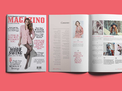 Creative Magazine Design Layout Template bifold creative design graphic design indesign magazine magazine design magazine layout print