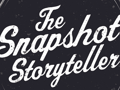 Snapshot Storyteller Logo Concept design layout logo type vintage