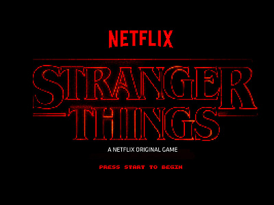 Stranger Things Game .ai .psd 8 bit freebie game netflix stranger stranger things things tv