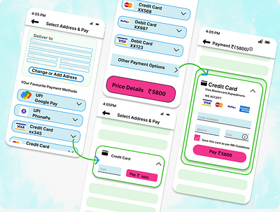 Credit Card Checkout page design ui