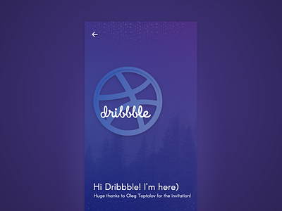 Hello Dribbble! I'm here)