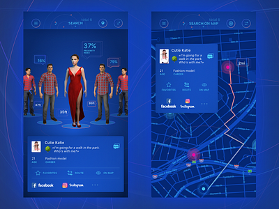 iOS App for dating, with 3D characters