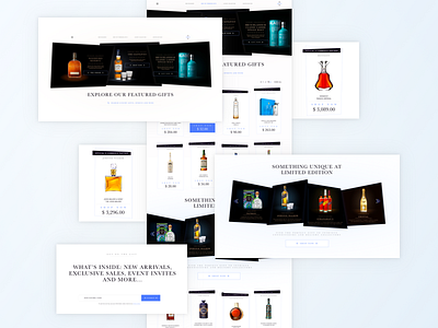 Online Store alcohol form price scroll serif shop slider store ui ux