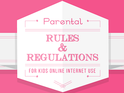 Parental Rules And Regulations Inforgraphic illustration infographic internet parent regulations rule typography