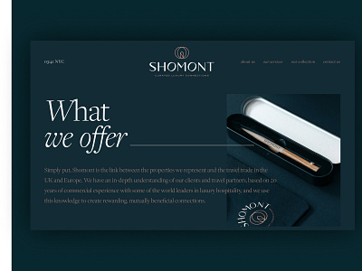 Shomont awwwards branding connect connection curated design destination dribbble illustration inspiration landingpage logo luxury travel typogaphy typography ui ux website websiteinspiration