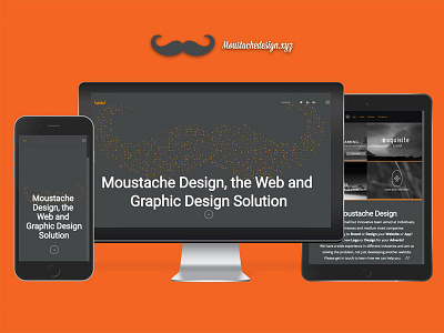 Moustache Website agency design development digital interaction ui ux vue.js website wordpress