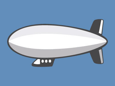 Blimp design icon