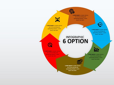 Arrow circle infographics