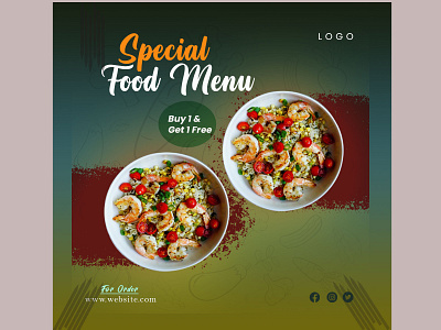 Social Media Design design facebook post food tamplete graphic design illustration instagram post social media post