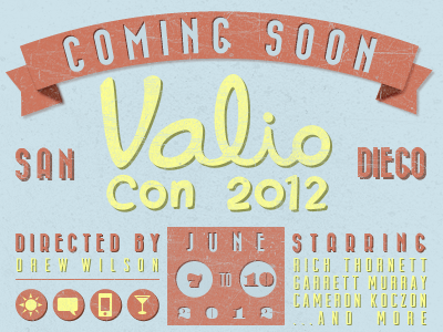 Valio Con 2012 - Rebound rebound retro type typography valio con vintage