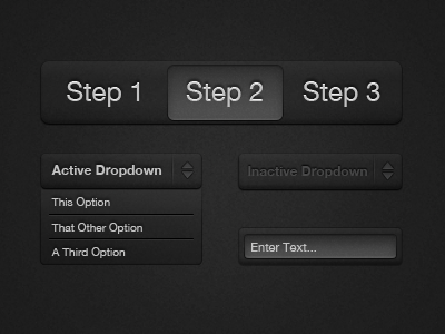 Text and Dropdowns black dark dropdown grey gui interface text ui user interface