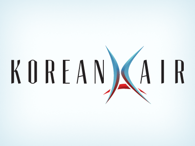 Korean Air Logo airline branding corporate identity korean logo minimal modern