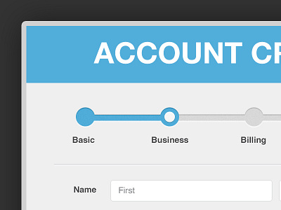 Account Creation Modal and Pagination account creation billing form modal pagination payment signup steps ui user interface