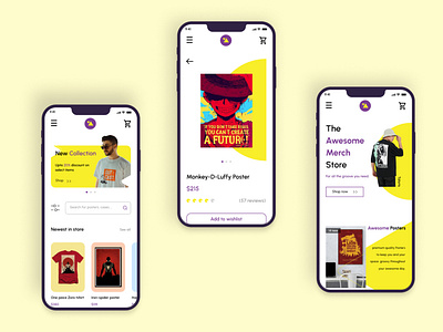 E-commerce Merch store App redesign