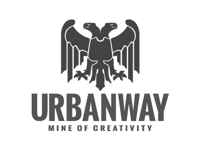Uw Logo company eagle logo urbanway vector