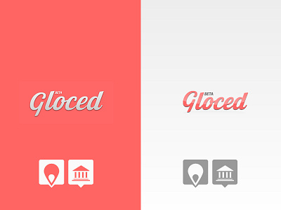 Gloced Logo and icons brand design logo start up web