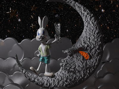 The Hare on the moon II