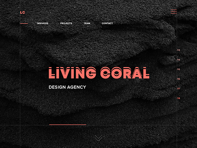 Living coral app branding clean coral design flat logo minimal pantone type typography ui ui elements ux ux designer vector web webdesign website