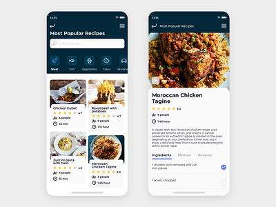 Ranking of the best dishes app application design dishes food food app illustration mobile ranking recipe ui ux ux design vector web website