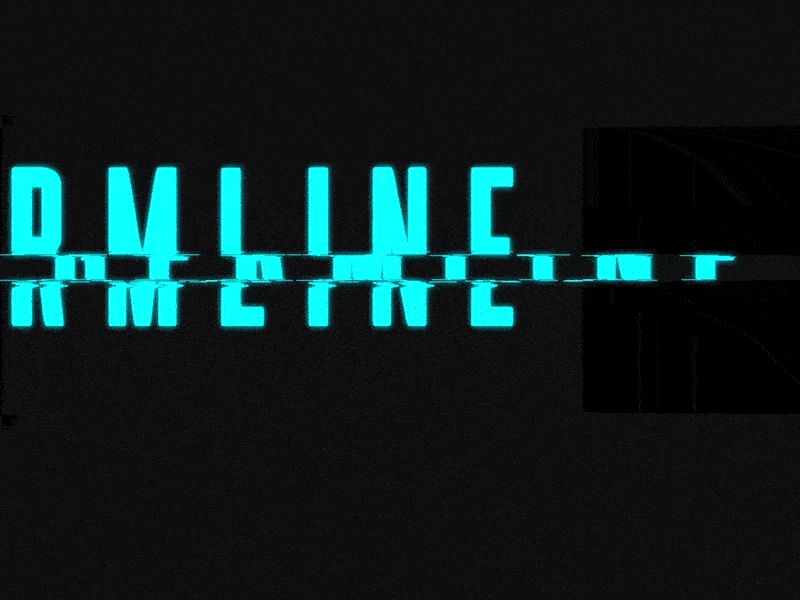 "Germline" Feature Film Title Concept animation film glitch motion text