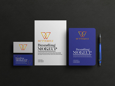 W Letter Butterfly Logo Branding Design brand design branding concept creative design graphic design logo