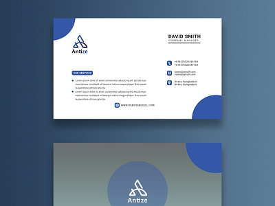 Antize logo with business card brand design branding business business card concept creative design design graphic design illustrator logo logo design photoshop