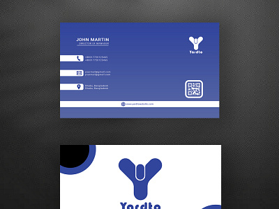 Yardto Letter Y logo with Business Card Design brand design branding business card concept creative design design graphic design illustration logo