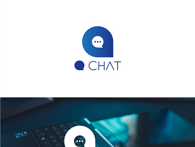 Q Letter chat logo brand design branding concept creative design design graphic design logo