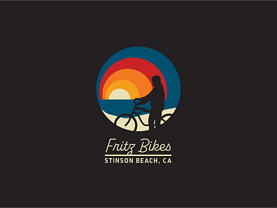 Fritz Bikes — Stinson Beach, CA graphic design illustration logo