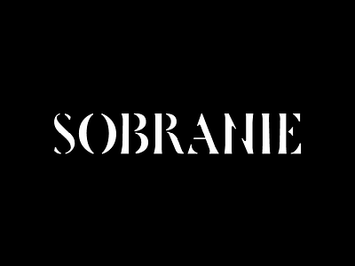 Sobranie brand business identity logo logotype type typography