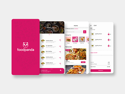 Foodpanda redesign app app design design figma foodpanda redesign minimal redesign app ui ui design ui ux