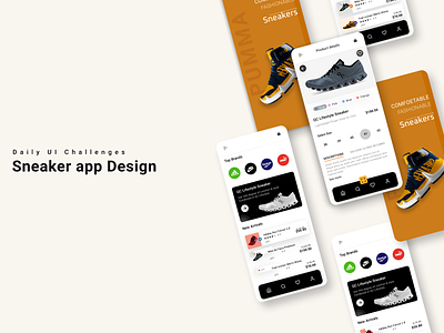 Sneaker app Design app design design e commerce app ui figma minimal redesign app sneaker app ui ui design ui ux