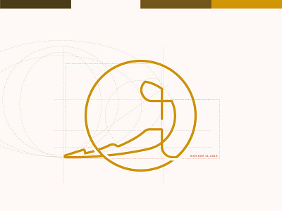 Yoga School Logo golden proportion yoga