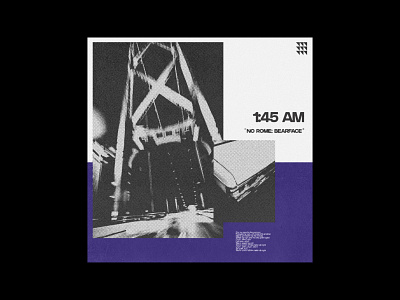 Cover Artwork Concept - "1:45 AM" by No Rome; Bearface cover art design graphic design