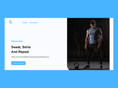 HIT THE GYM app css designer exercise fitness graphic design gym html javascript musculation react sport ui web design website work out workout
