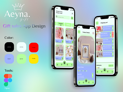 UI Gift Sales App Design branding design figma graphic design logo ui uiux