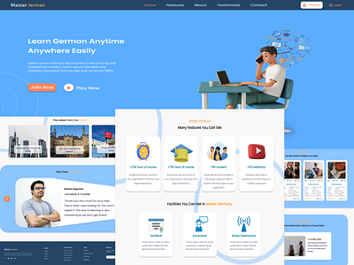 E-learning Web App branding figma graphic design illustration ui uiux web design