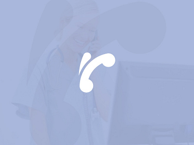 Diagnosing? branding clean doctor logo on call phone r