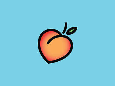 Summa Summa Time bushel illustration leaf peach peck south summer