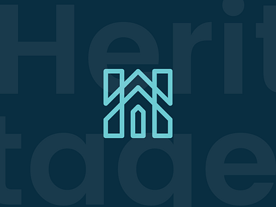 Building a Brand branding door h home homebuilder house identity logo mark monogram thick lines trademark