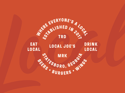 Shirt Thangs badge badge design beer branding burger grill hops identity local joes restaurant typography wings