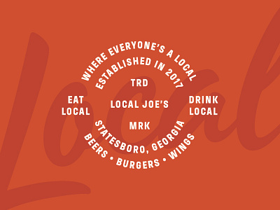 Shirt Thangs badge badge design beer branding burger grill hops identity local joes restaurant typography wings