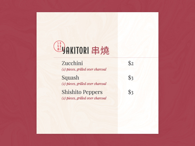 Menu Snippets asian badge branding card chinese circle fusion hierarchy menu menu design restaurant typography