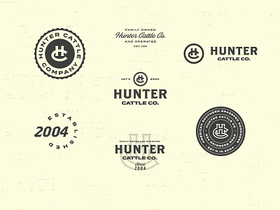 Processing Cattle badge badges branding cattle clean cow farm identity logo logo design typography vintage