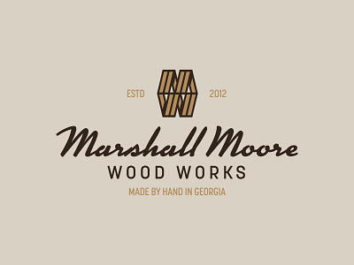 MMWW badge brand handmade icon identity logo m mark typography w wood woodworking