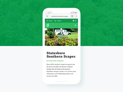 V2 branding clean grass grid icons landing page lawncare ui user interface ux web design website