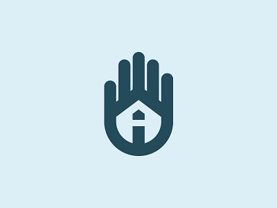 A house that needs a home a brandmark hand home house icon logo logo design logomark monogram symbol trademark